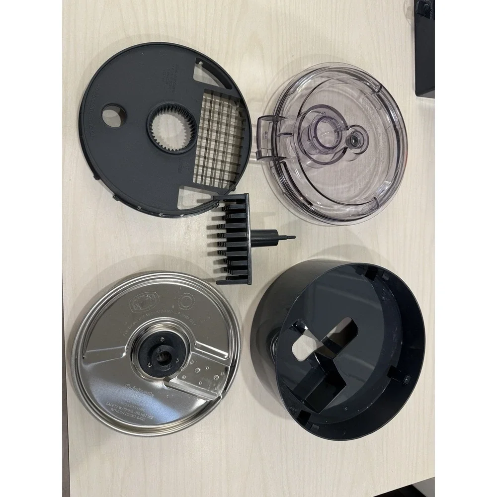 Cuisinart FP-13DK Dicing Kit Flat Cover, Dicing Disc, Dice‎ Grid Lot Set Clean